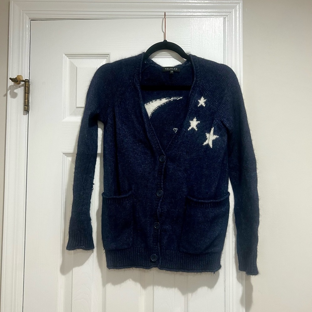 Talula Midnight Blue Star Sweater